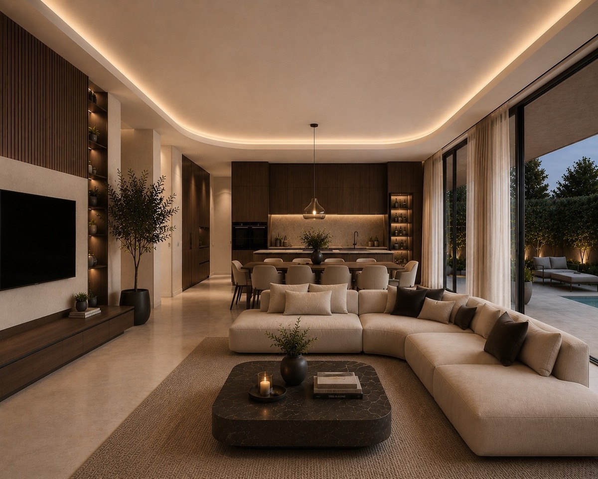 Custom home interior